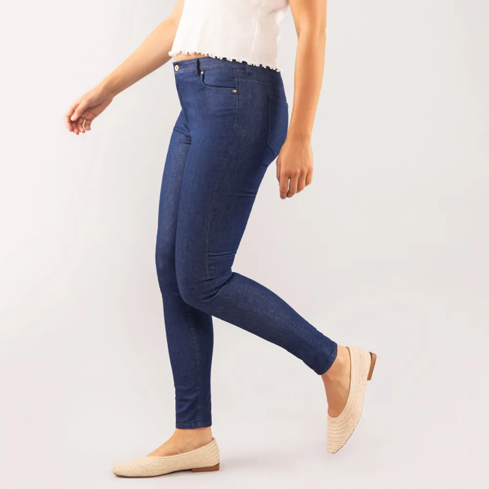 Women's Slim High Waist Mid Rise Jeans