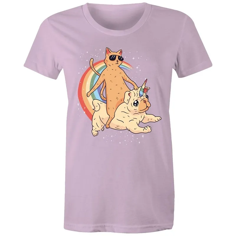 Cat Unicorn Pug T-Shirt