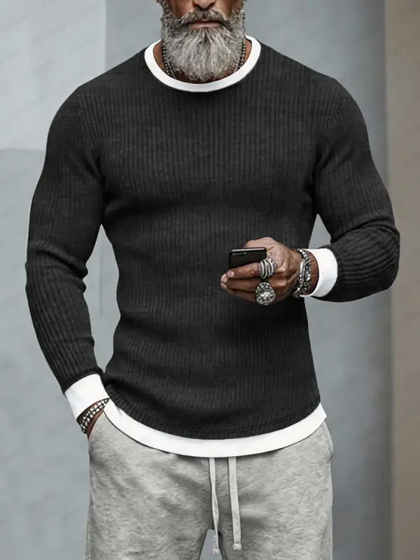 Crew Neck Layering T-Shirt