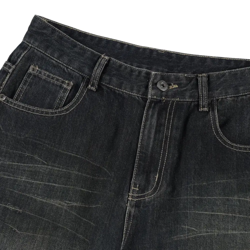 Modern Wide Leg Baggy Denim Jeans