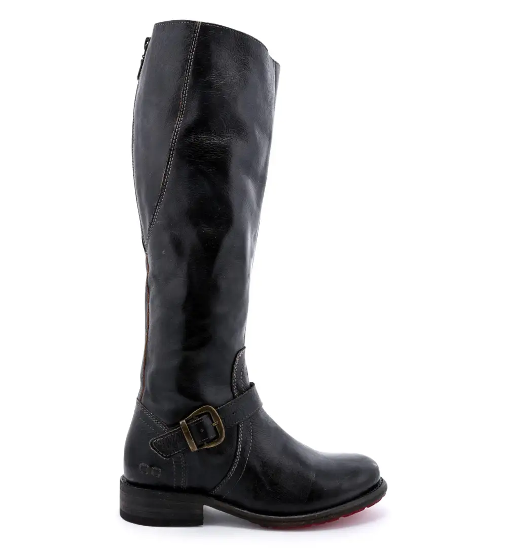 Buckled Layered Riding Boots