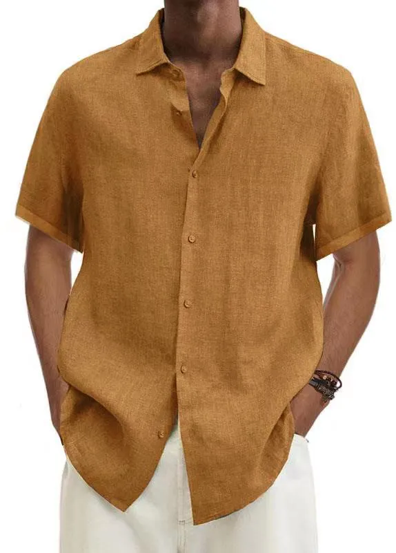 Easy Fit Short Sleeve Button Front Shirt
