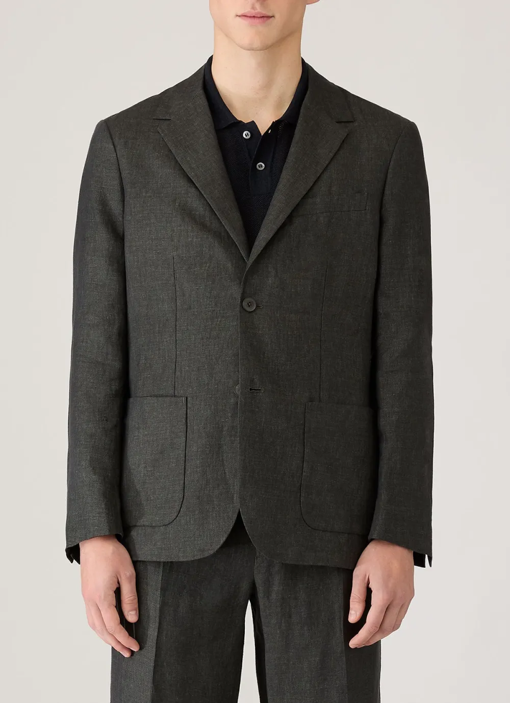 Breathable Linen Tailored Blazer