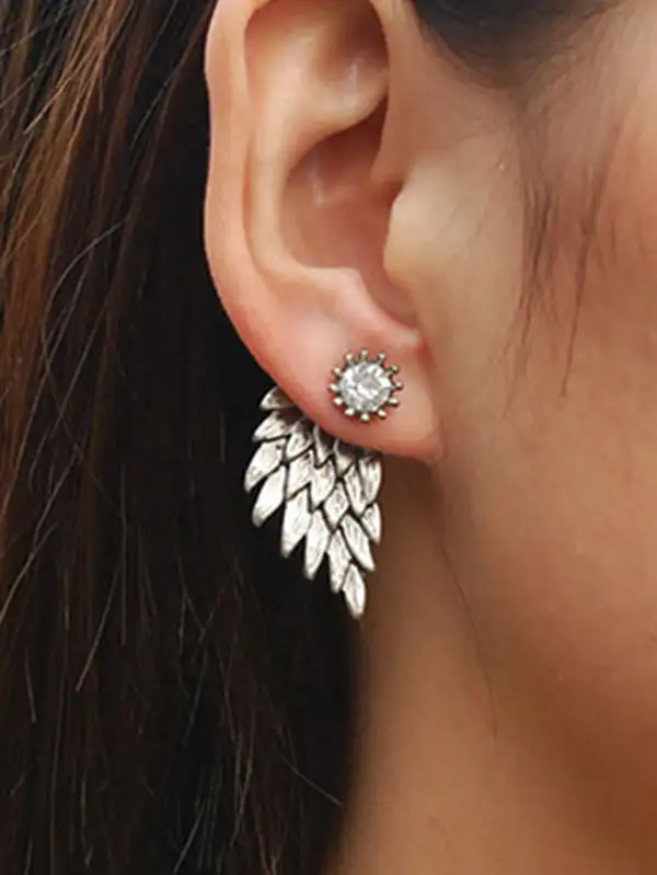 Layered Sunburst Accent Earrings