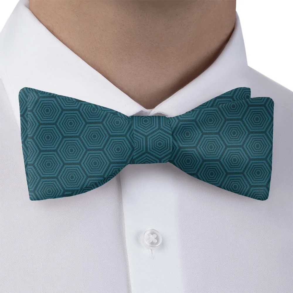 Tortoiseshell Geometric Motif Bow Tie