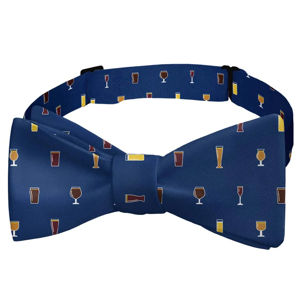 Beer Glasses Pattern Bow Tie