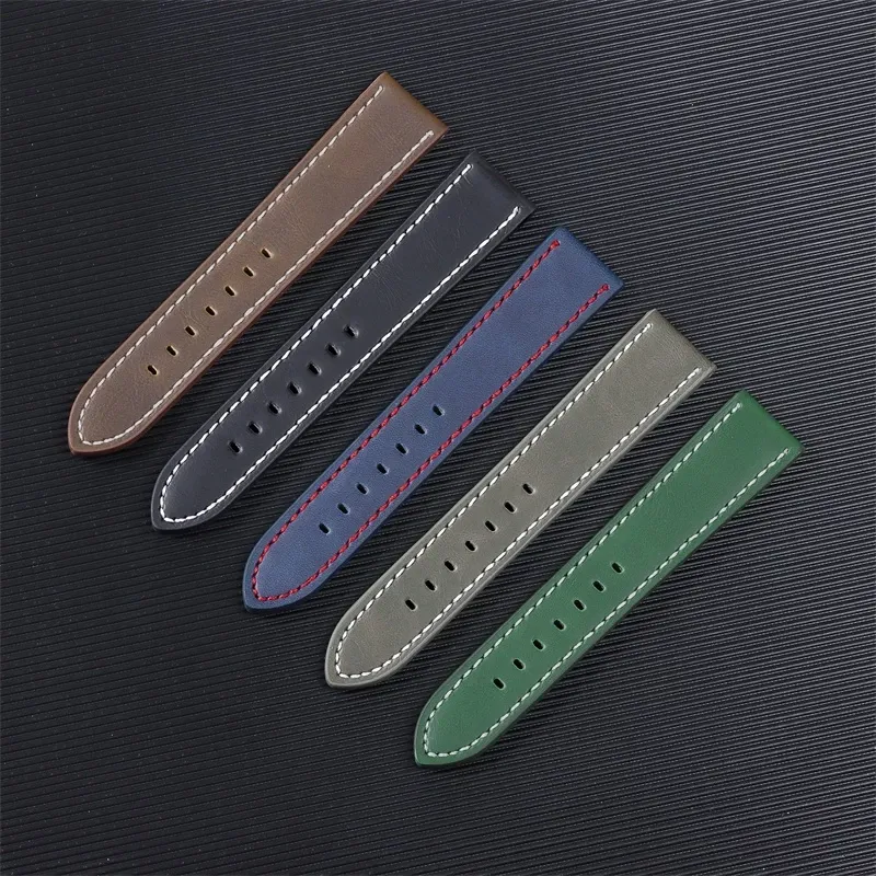 Classic Leather Watch Strap for Smart Watch & Mechanical Watch