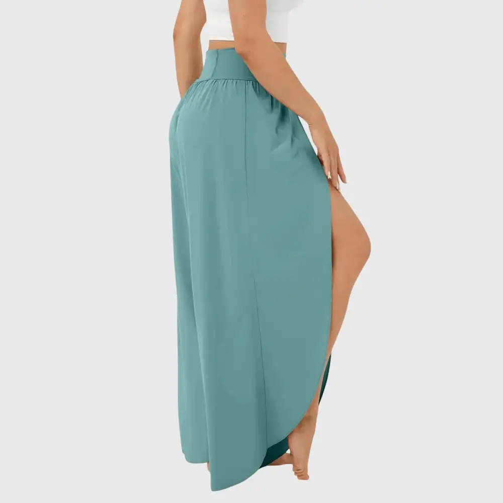  Wide Leg Split Hem Pants