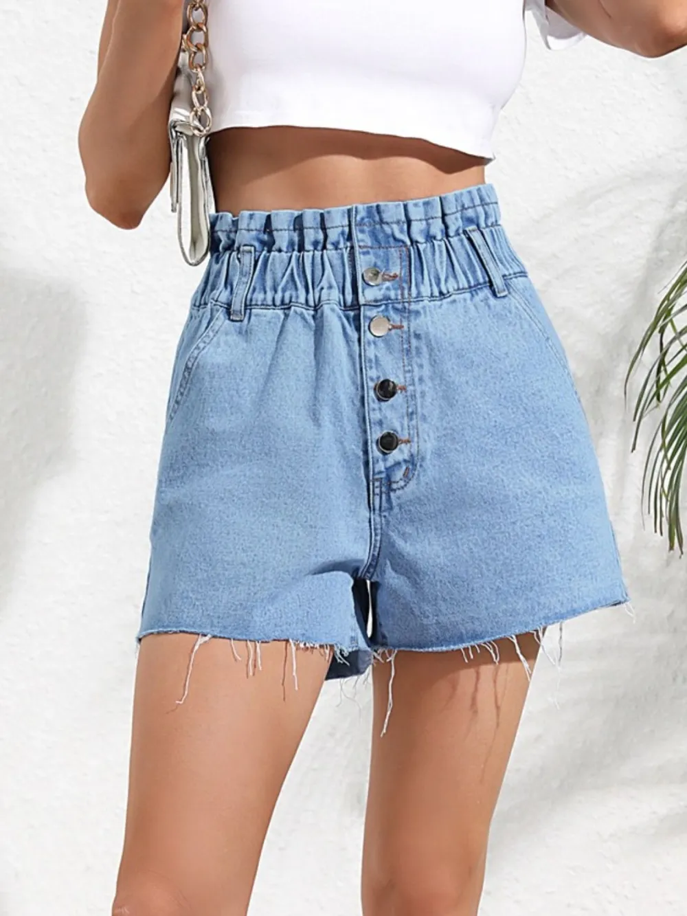 Denim Shorts Pocket Pants