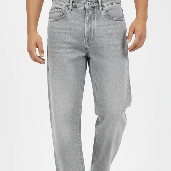 Refined Loose Fit Five Pocket Jeans
