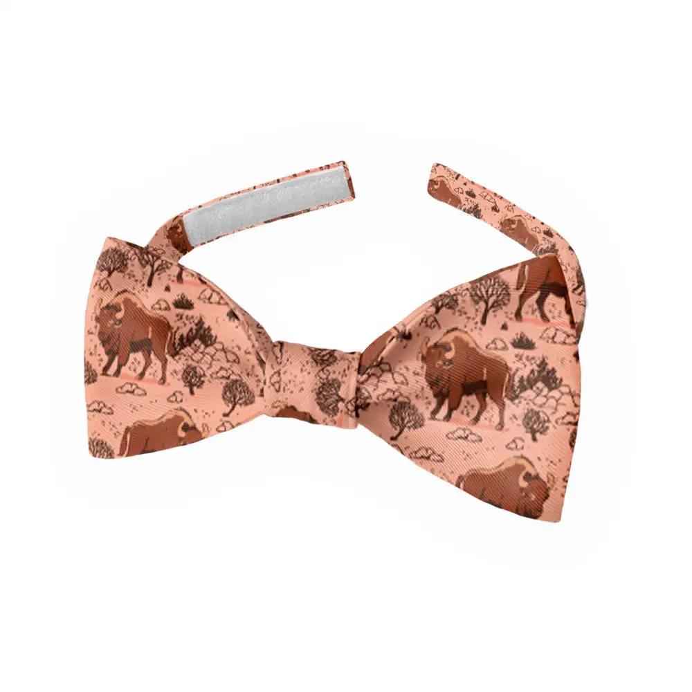 Basin Bison Pattern Bow Tie