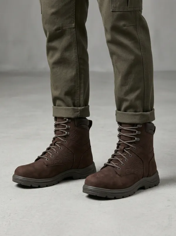 Topographic Adventure Work Boots Utility