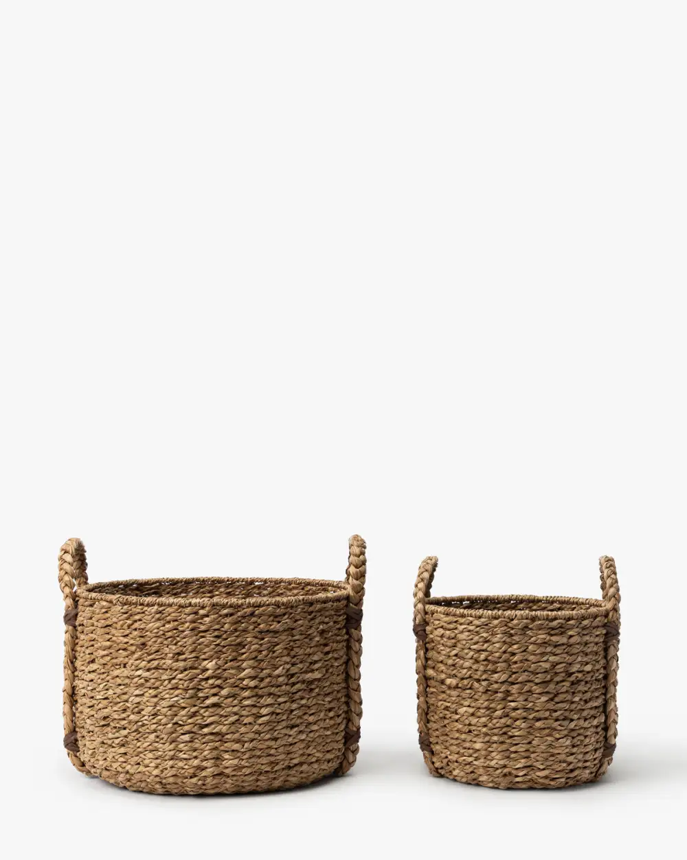 Textured Wicker Storage Basket