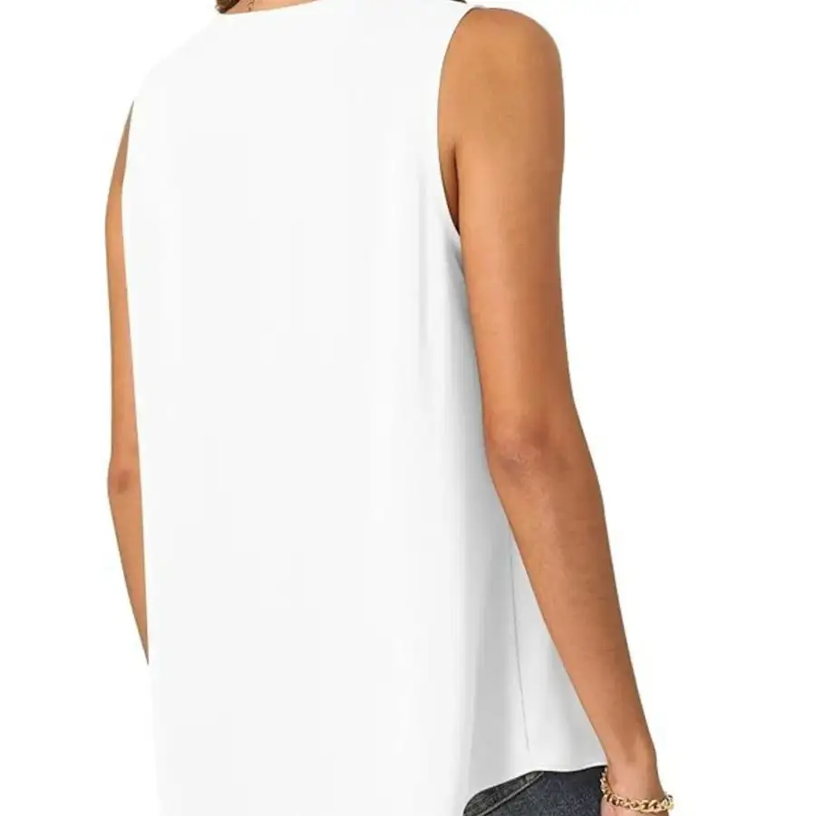 Full Size V Neck Sleeveless Tank Top