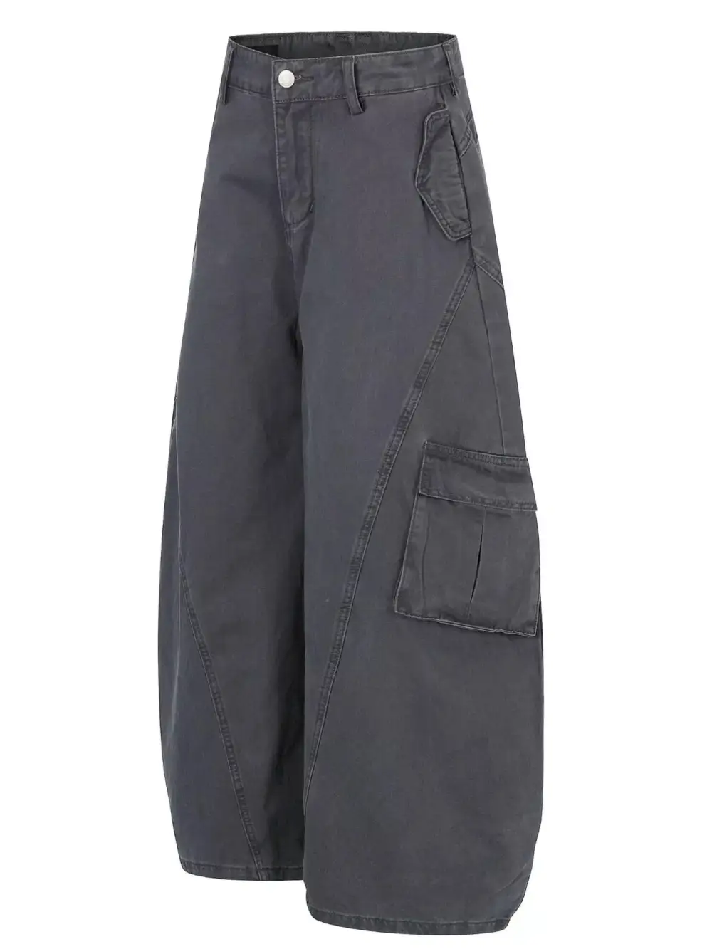 Refined Men's Wide Leg Cargo Pants