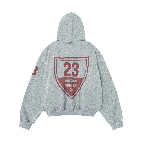 Layered-Look Fleece Hoodie