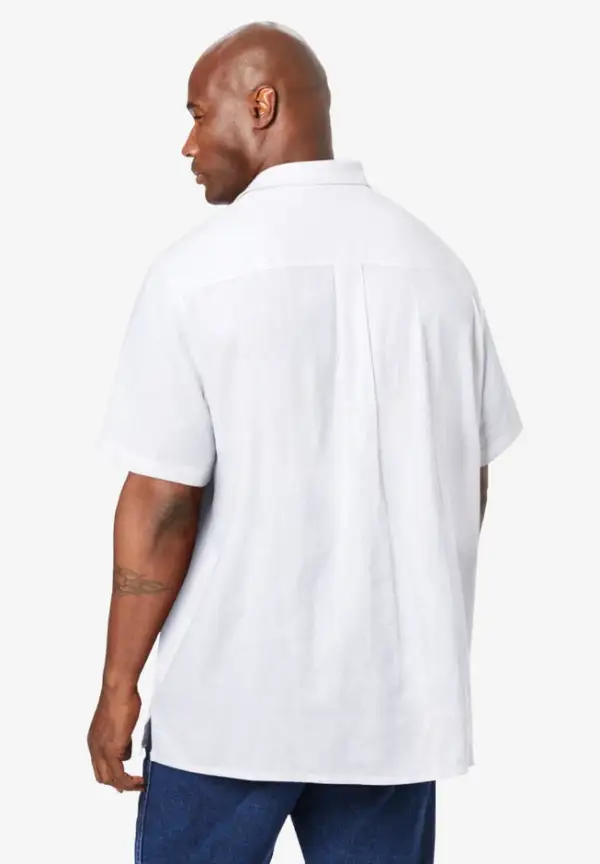 Short-Sleeve Linen Shirt