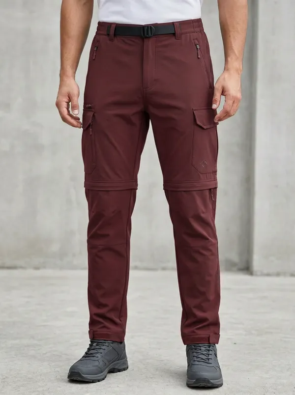 Men's Frontier Outdoor Multi-Pocket Waterproof Zip-Off Tactical Cargo Pants