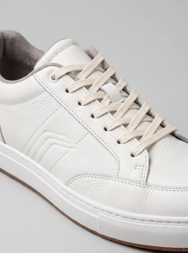 Leather-Panel Low-Top Court-Inspired Men's Athletic Sneakers