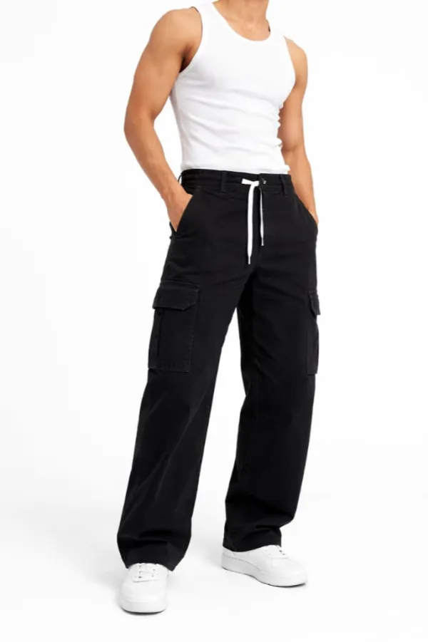 Pockets Baggy Cargo Pants