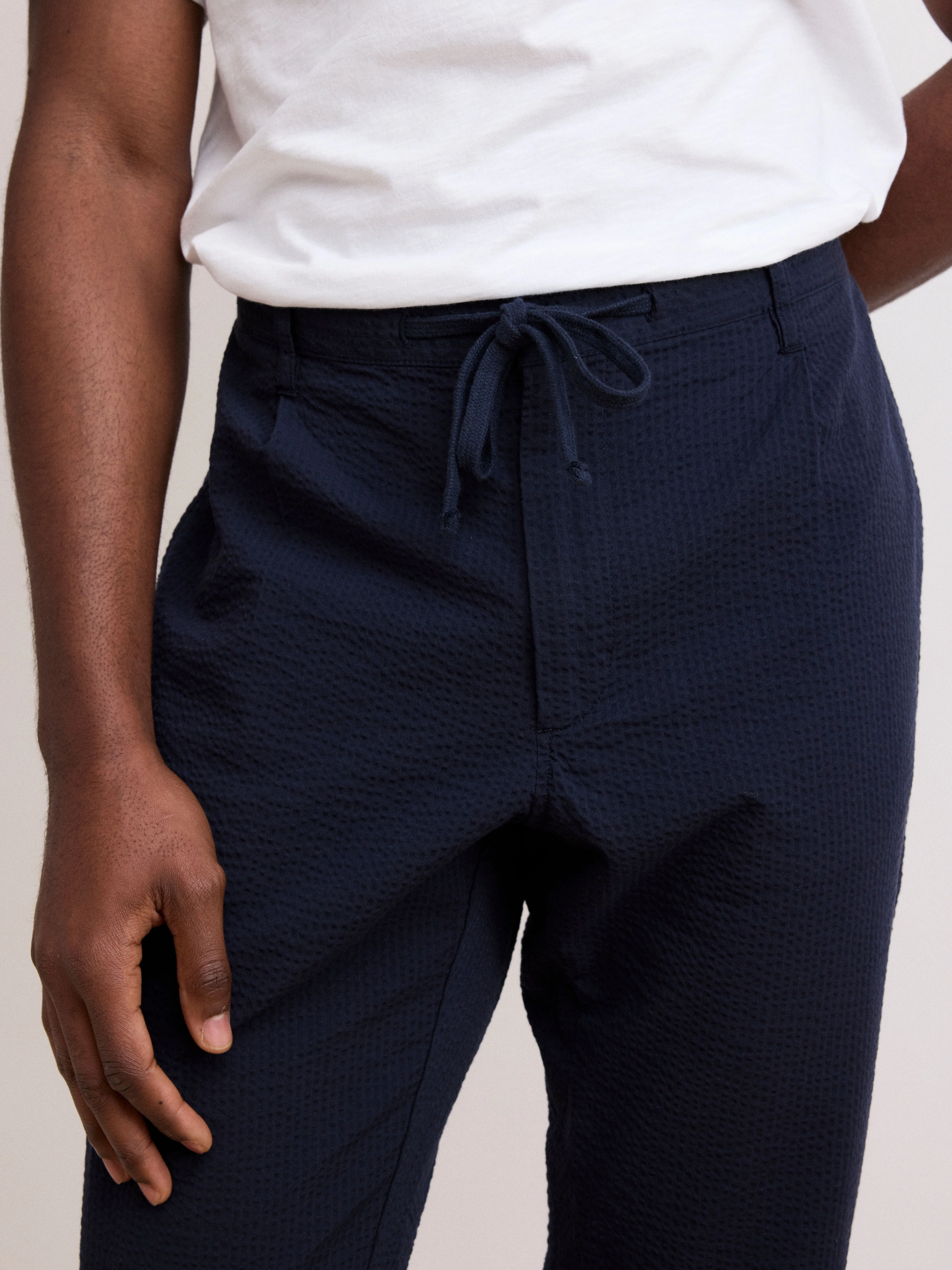 Men's Deep Blue Straight Fit Pants