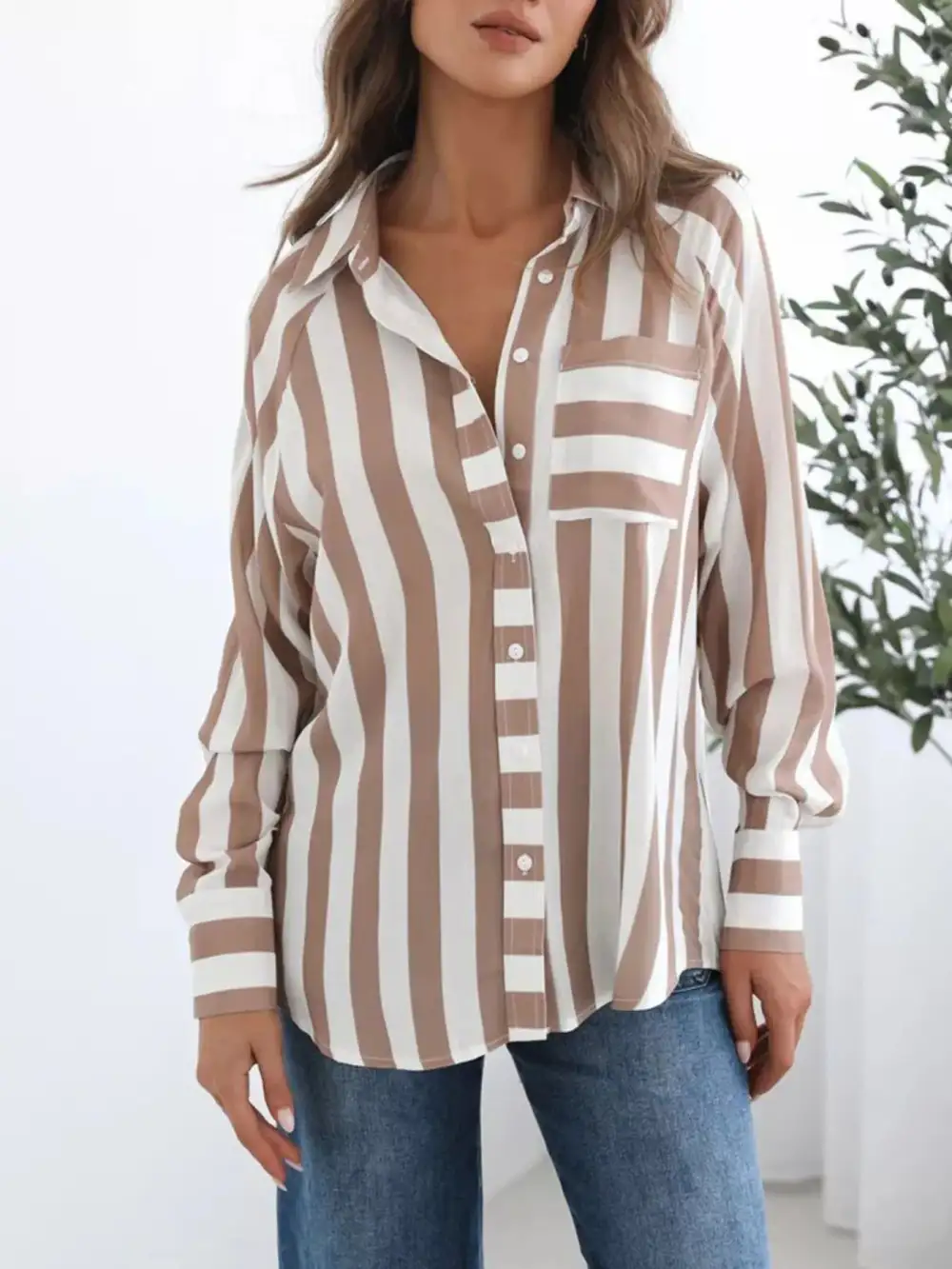 Striped Button Down Shirt
