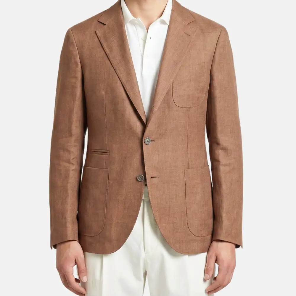 Refined Cotton Tailored Blazer Jacket