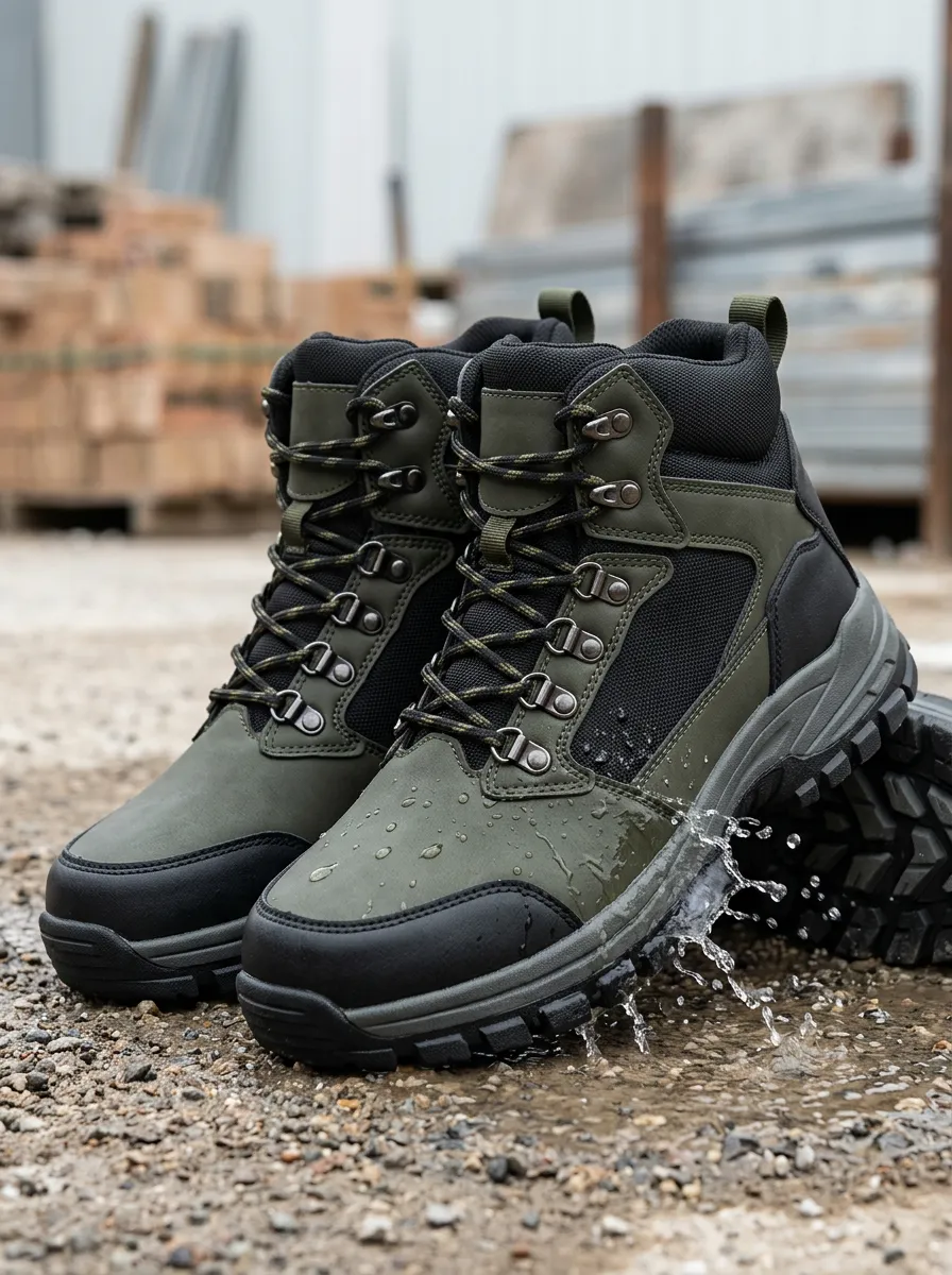 Functional Tactical Silhouette Men' Waterproof Work Boots
