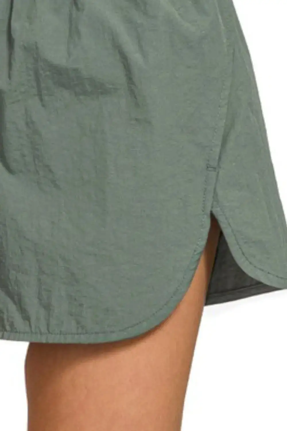 Streamlined Windbreaker Smocked Waistband Running Shorts