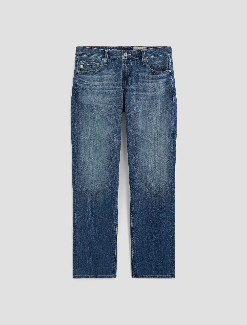 Men's Relaxed Tapered Mid Rise Five Pocket Jeans