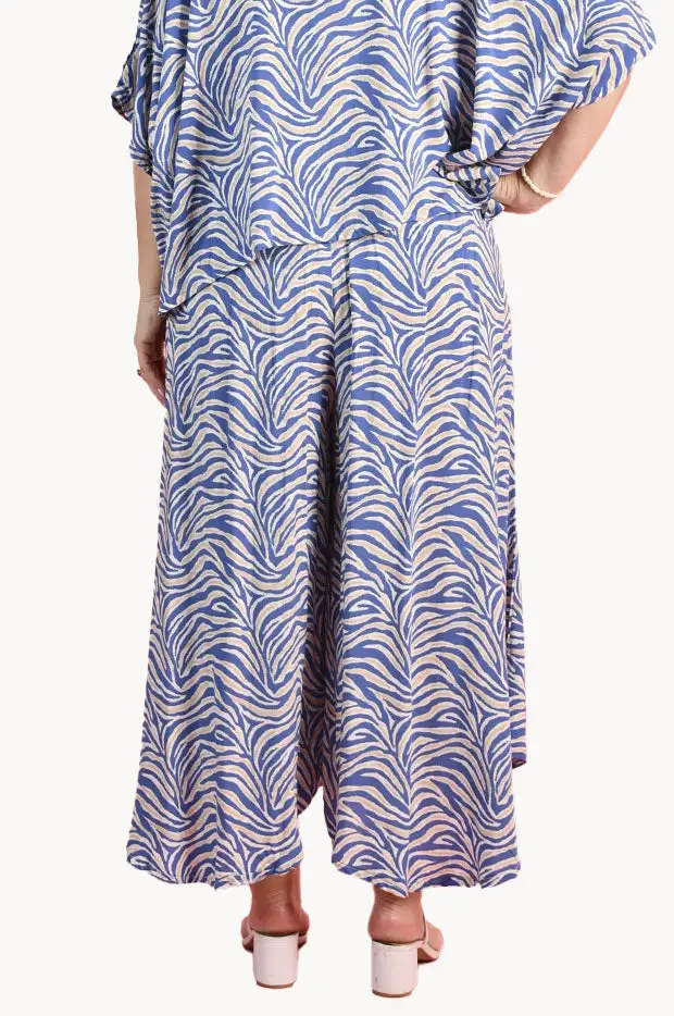 Elastic Back Pleated Pants