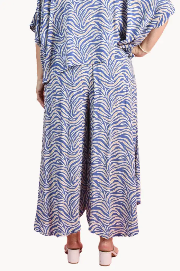 Elastic Back Pleated Pants