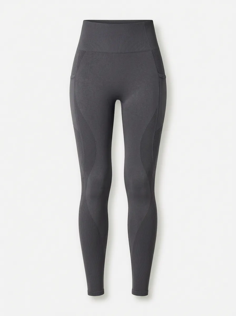 Women's Fitness Workout High-Waisted Seamless Pocket Leggings