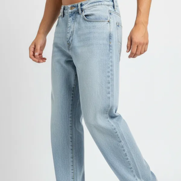 Modern Loose Fit Five Pocket Jeans