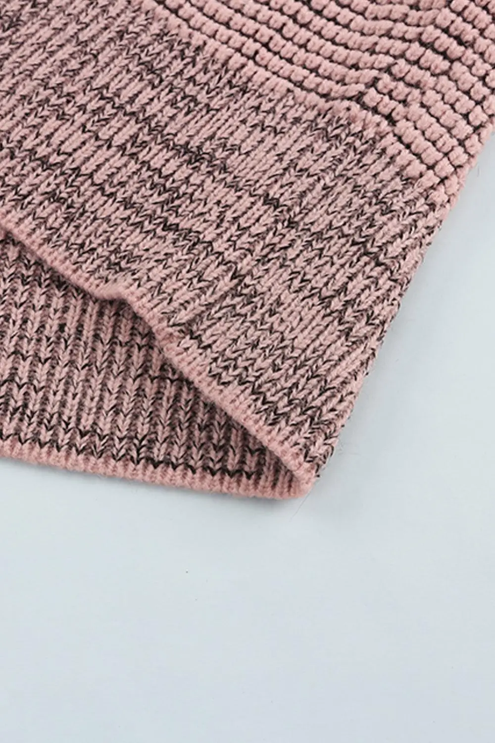 Heathered Open-Front Longline Cardigan