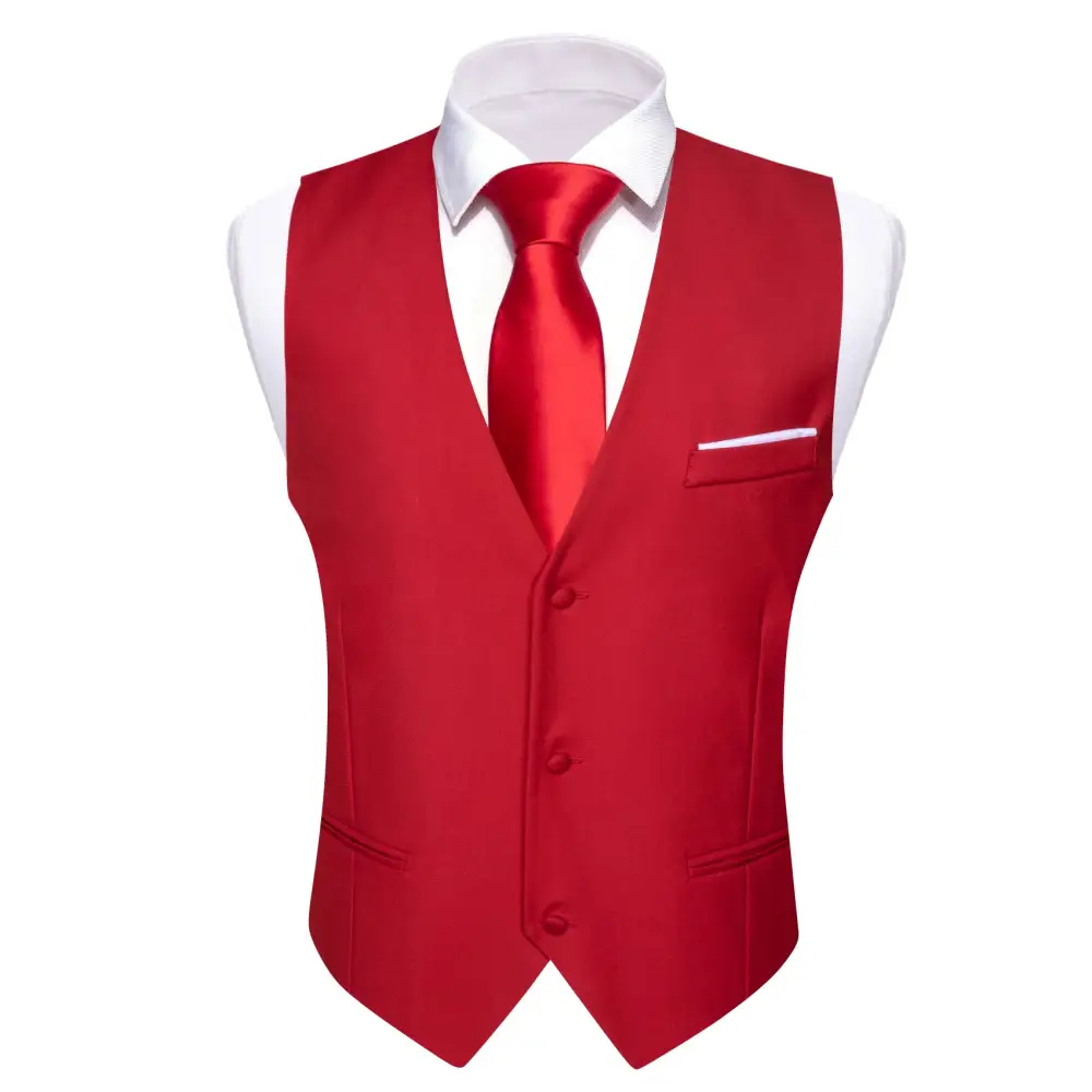 Solid Slim Fit Formal Dress Vest