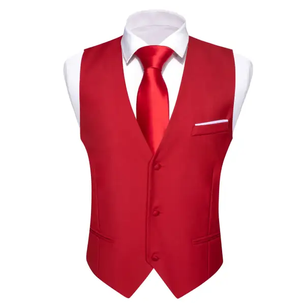 Solid Slim Fit Formal Dress Vest