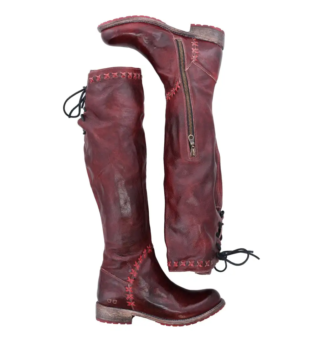 Back-Lace Side-Zip Everyday Boots