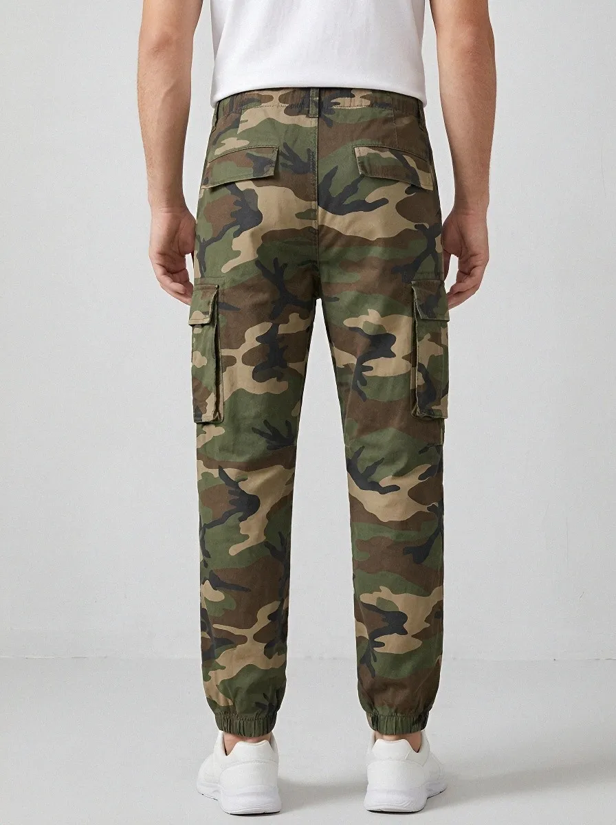 Trail-Ready Camouflage Military-Inspired Camouflage Cargo Pants