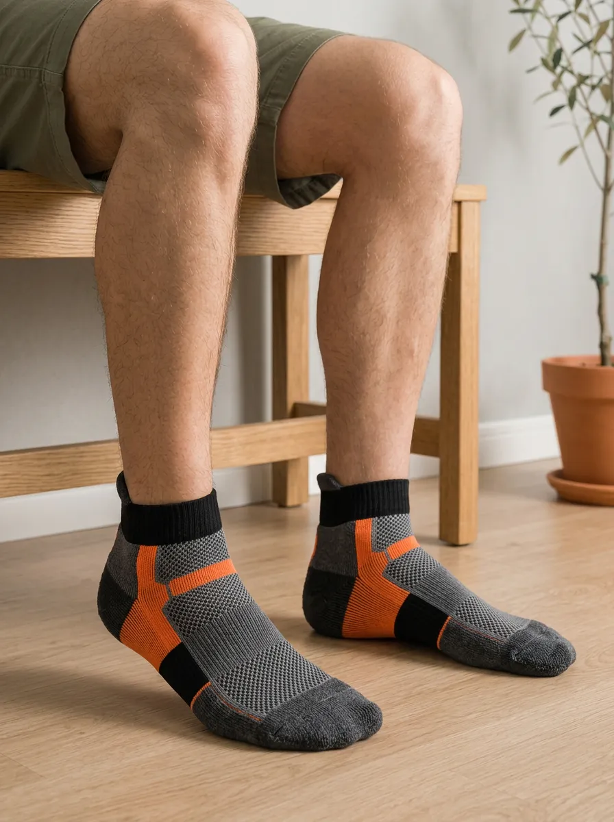 Men's Heritage and Color-Blocked Athletic Ankle Socks
