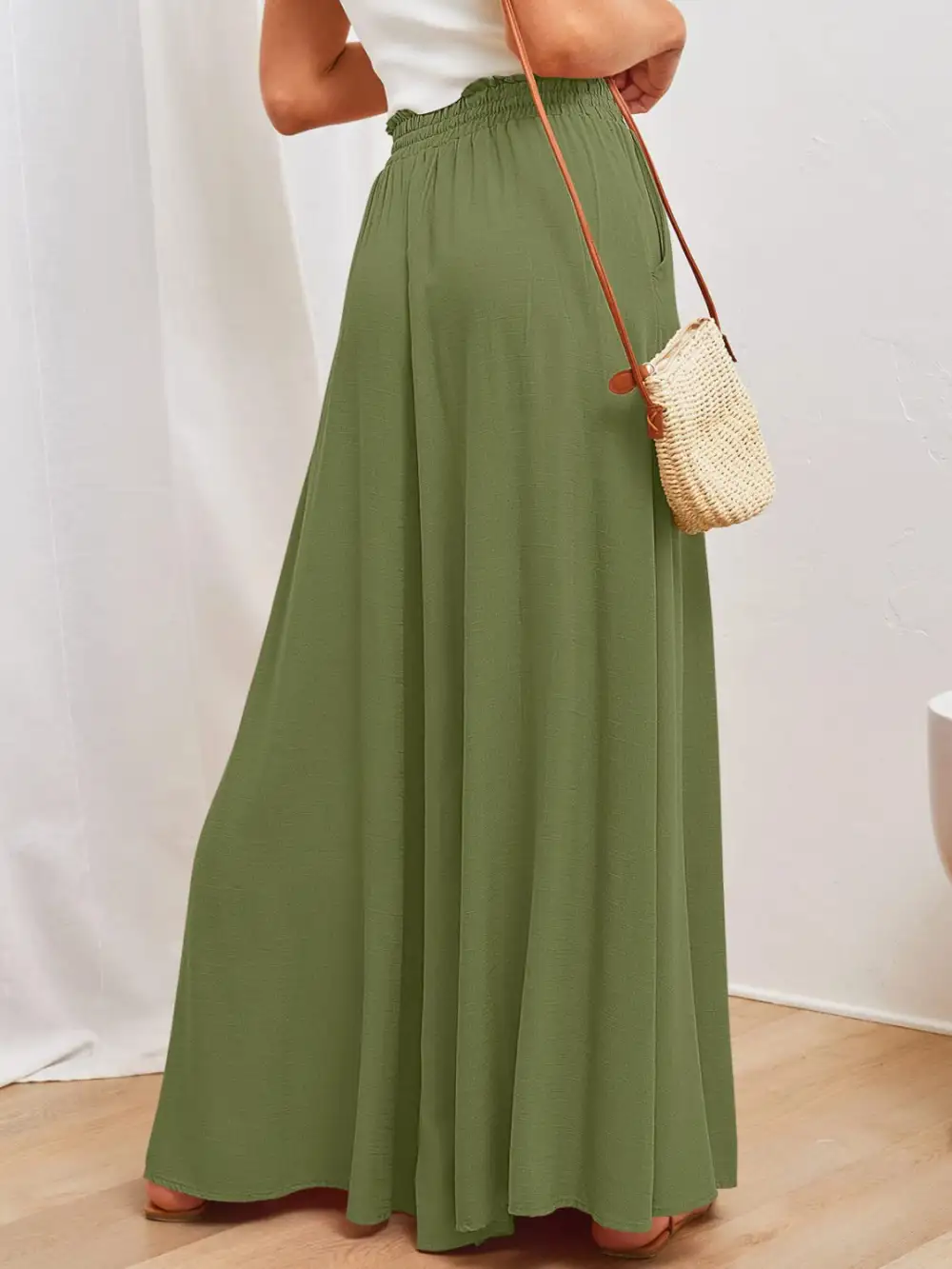 Wide Leg Pocket Pants