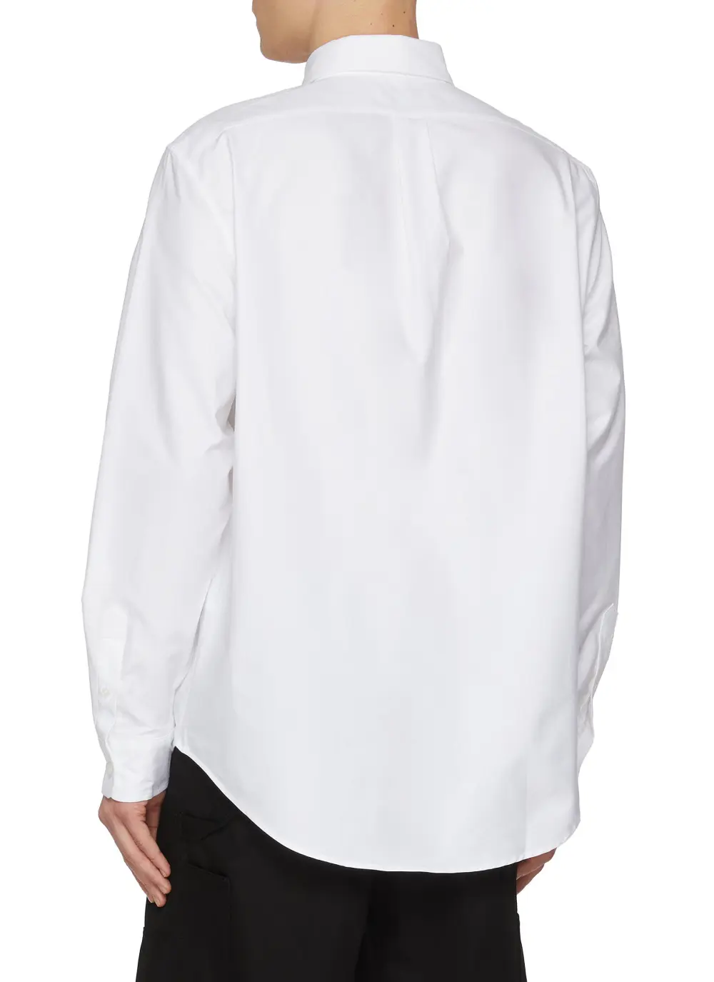 Classic Simple Skinny Soft White Cotton Shirt