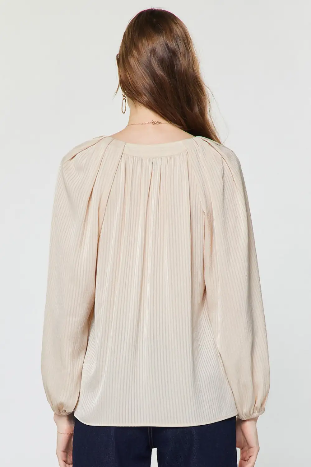 Raglan Pleated Blouse