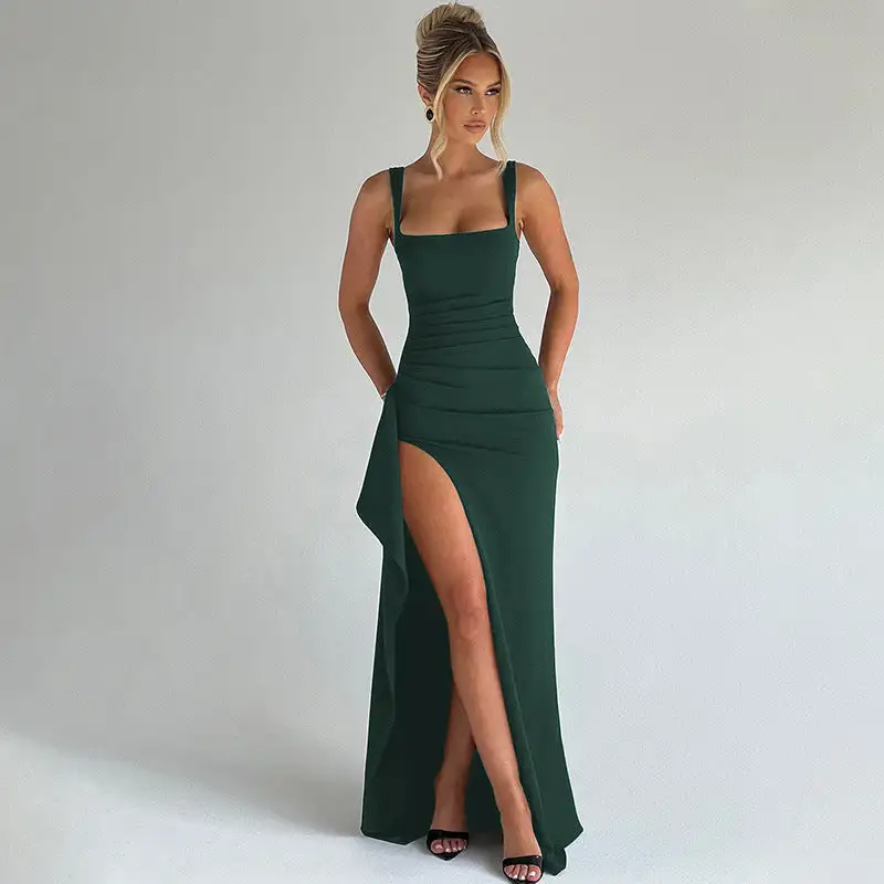  Open Back Maxi Dress