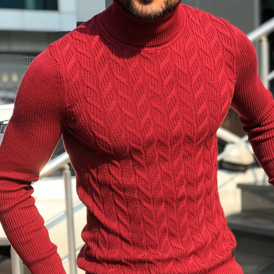 Clean Line Slim Fit Knit Turtleneck Sweater