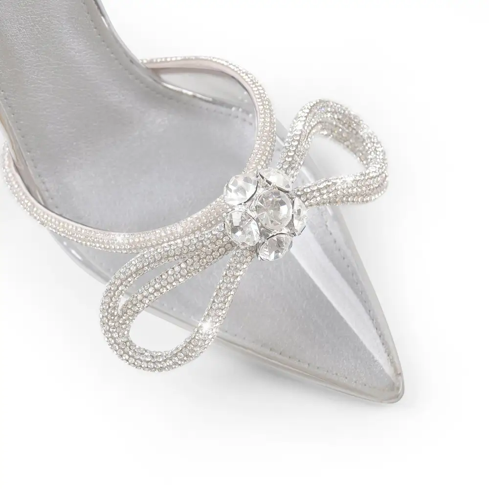 Elegant Rhinestone Pointed Toe Stiletto Pumps