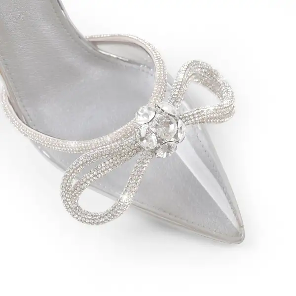 Elegant Rhinestone Pointed Toe Stiletto Pumps