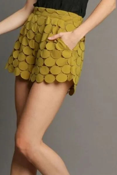 Everyday Full Size Polka Dot Lace Shorts