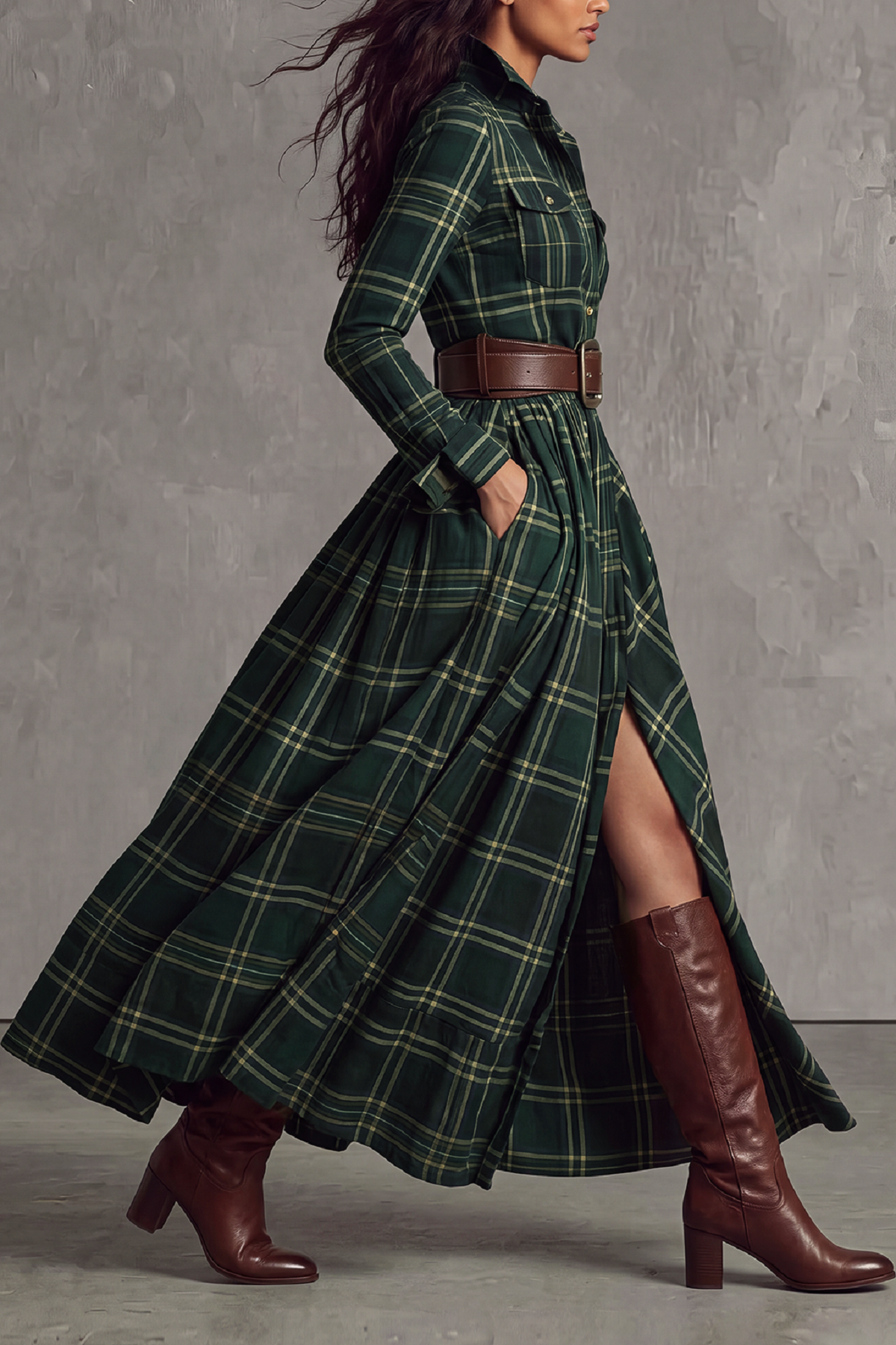 Modern Textured Maxi Dress