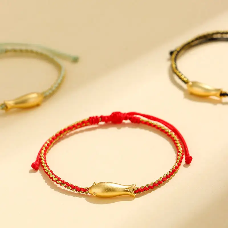 Sterling Silver Koi Fish Rope Bracelet